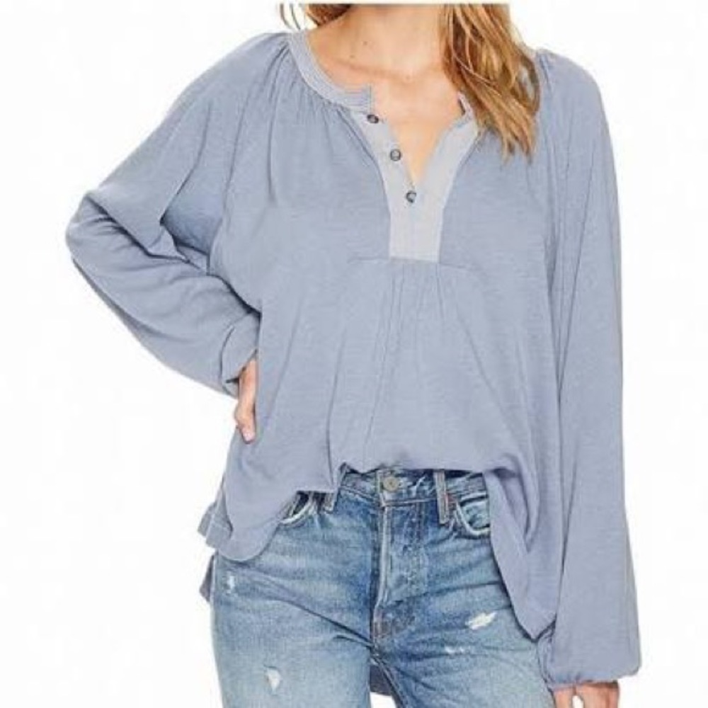We the Free Acadia Henley blouse